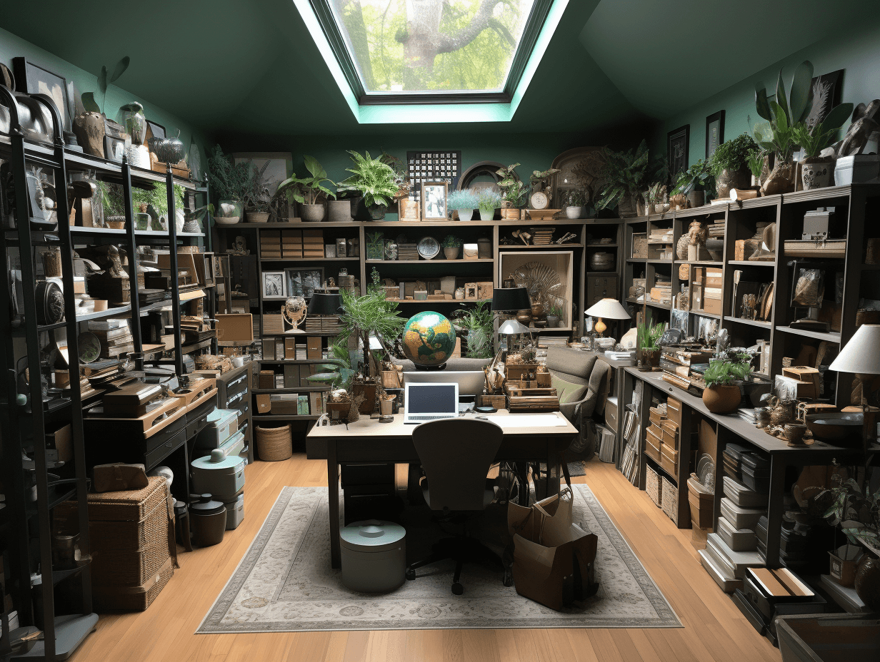 Office space with a touch of nature